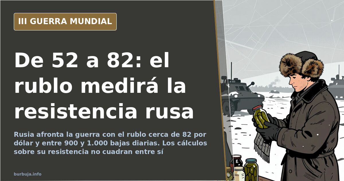 Cuánto puede aguantar Rusia: el rublo roza los 82 por dólar