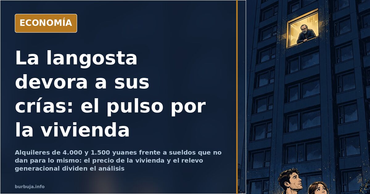 Ilustración de langostas sobre fondo azul marino y dorado junto a llaves y contratos de alquiler