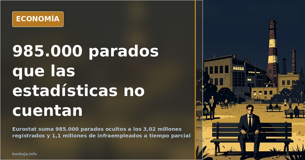 Bruselas detecta 985.000 parados 'ocultos' en España