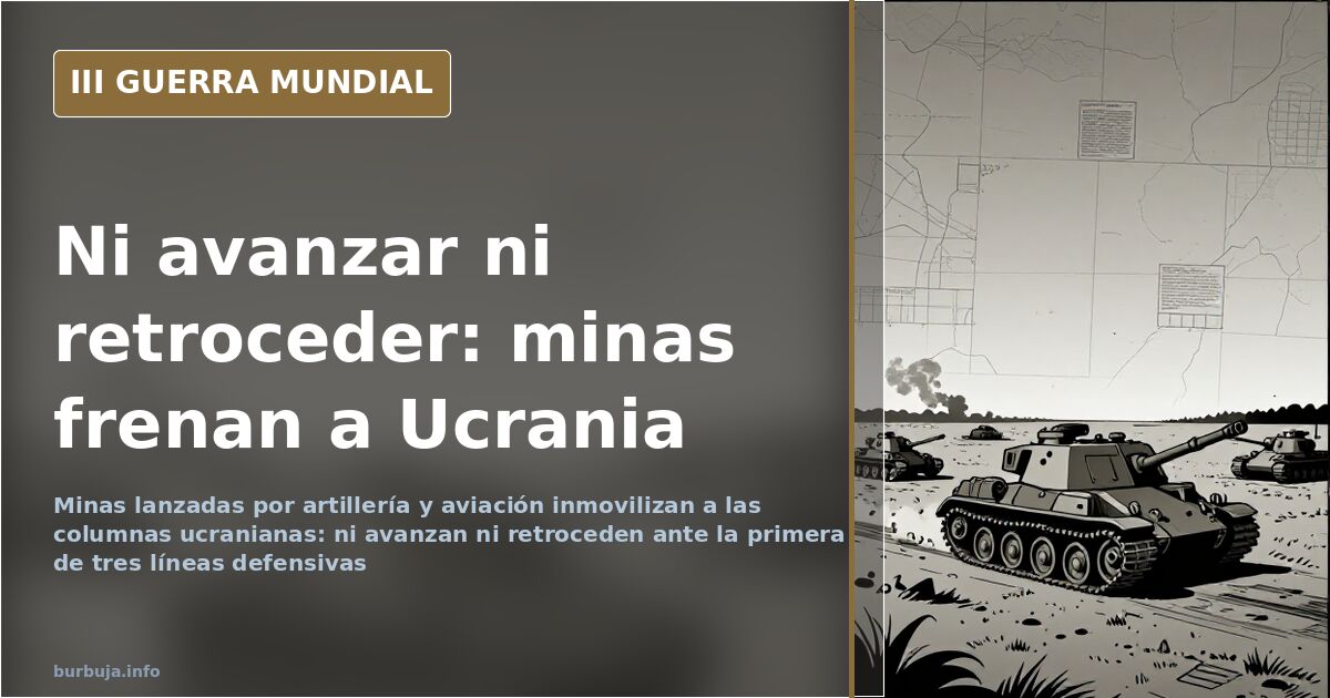 Tres líneas defensivas frenan la contraofensiva ucraniana