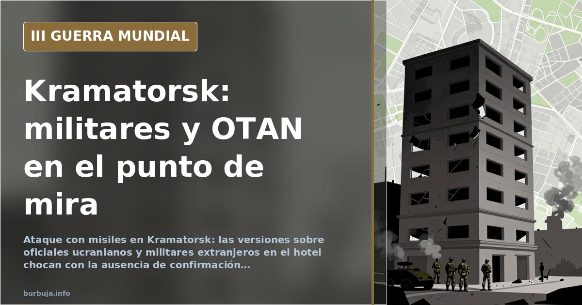 Kramatorsk: el hotel atacado y la duda sobre quién estaba dentro