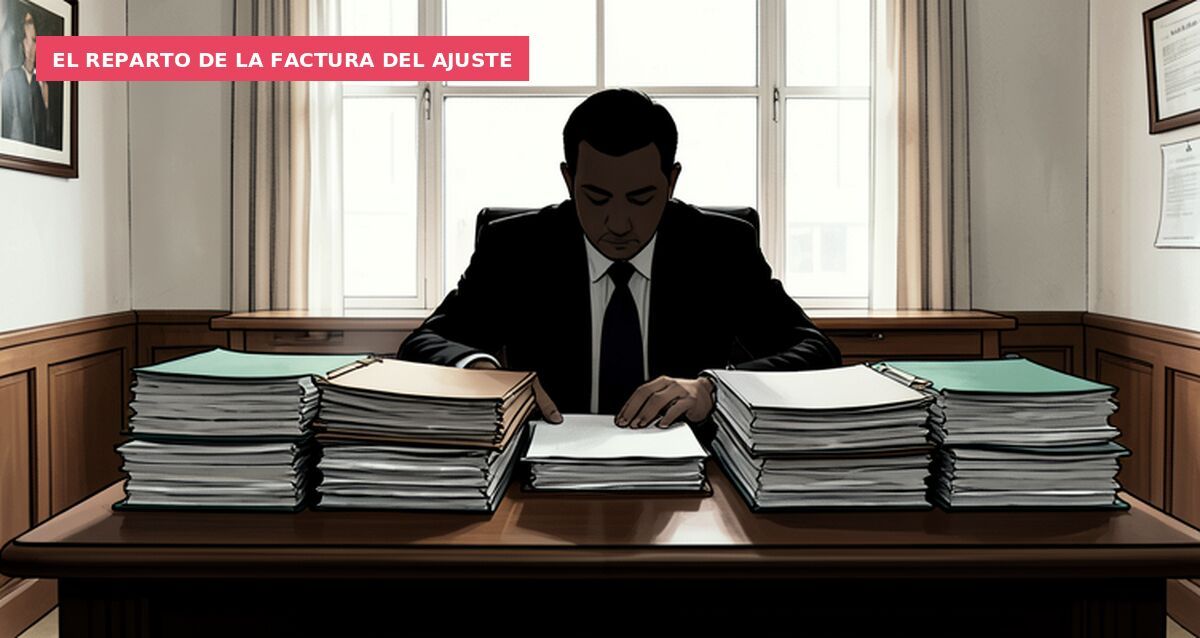 El reparto de la factura del ajuste