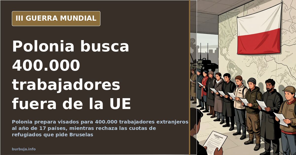 Polonia abrirá visados a 400.000 trabajadores extranjeros al año