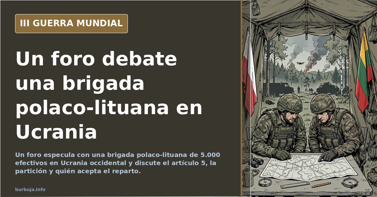 Forum diskutiert polnisch-litauische Brigade für die Ukraine