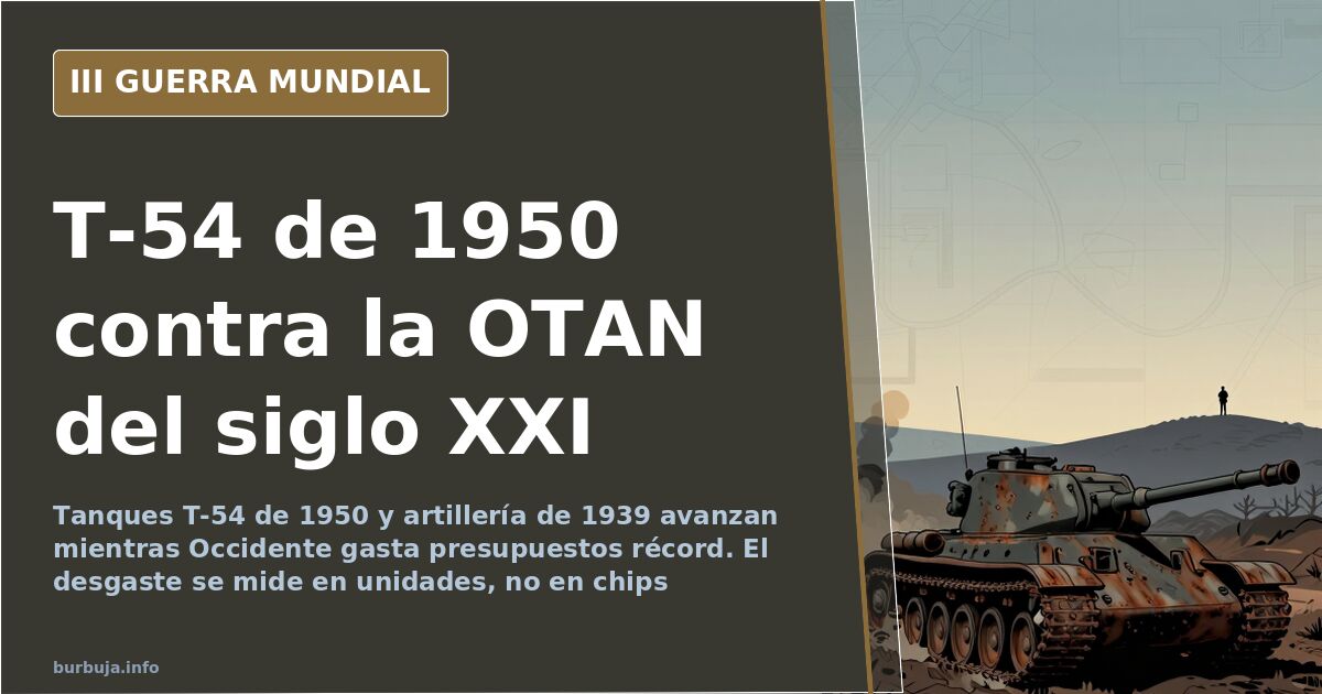 Tanques de 1950 y cañones de 1939: la guerra que no necesita chips