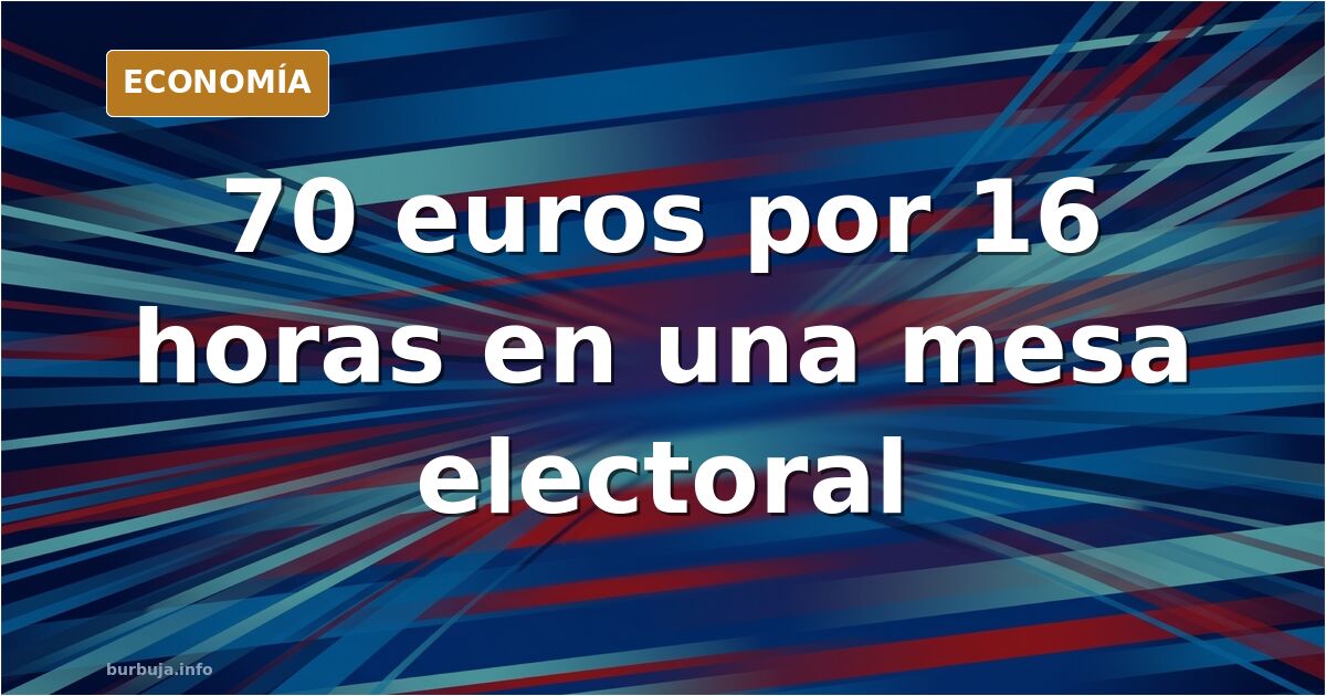 Silla de tijera vacía y papeleta en un colegio electoral vacío, imagen sobre la obligación de ir a una mesa electoral