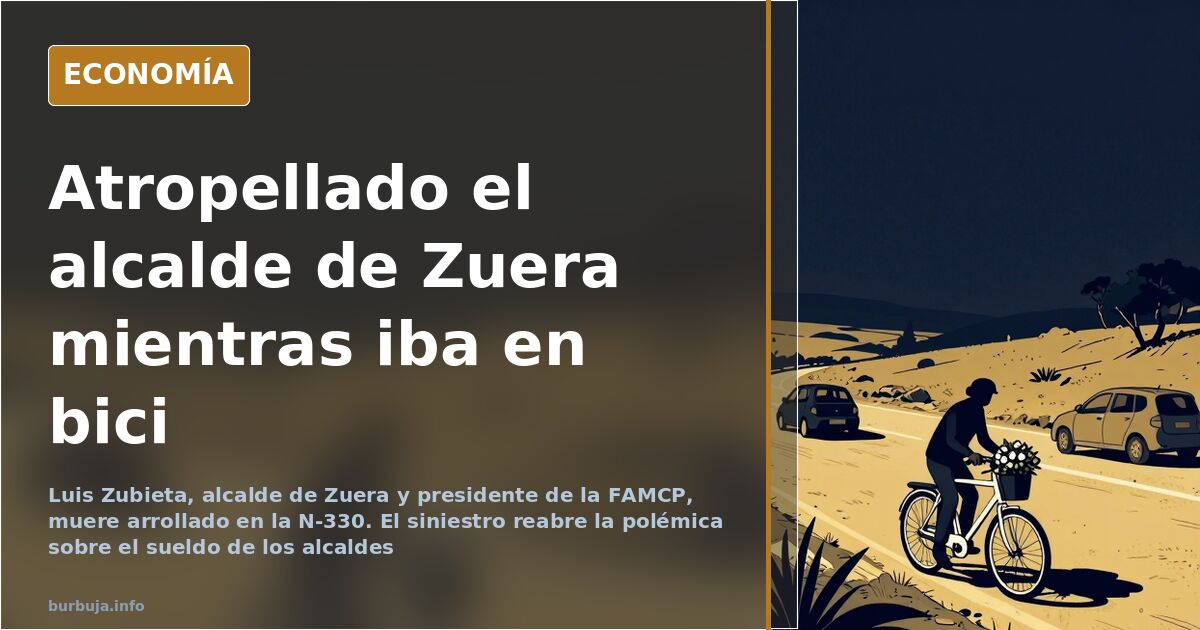 Muere atropellado el alcalde de Zuera, Luis Zubieta