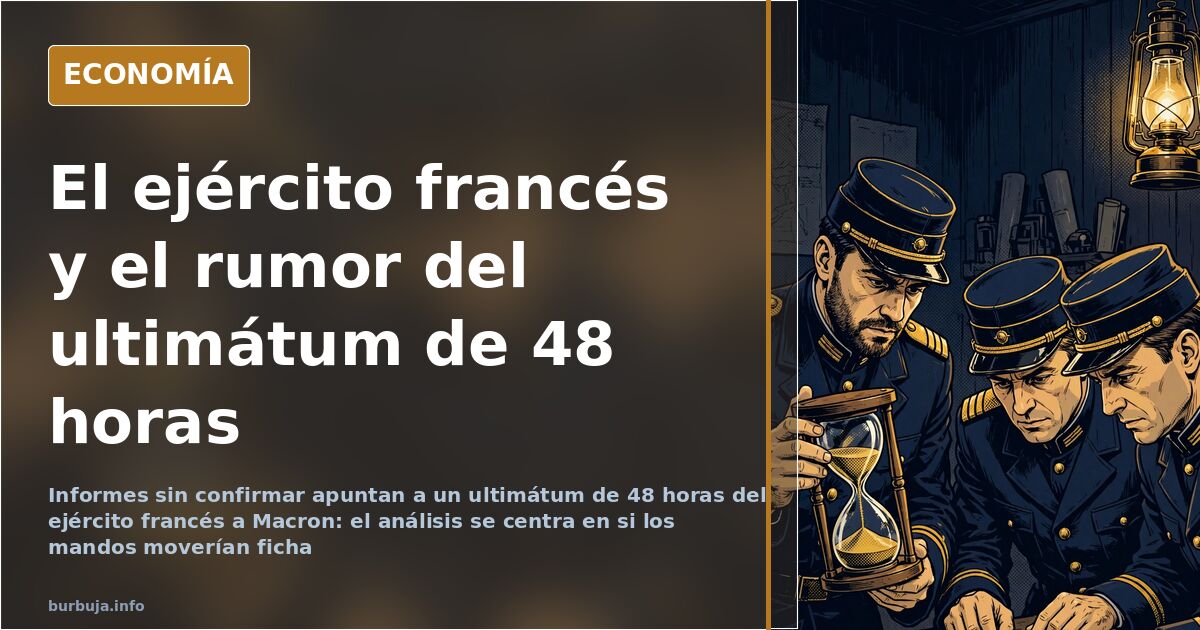 Rumores de golpe militar en Francia: 48 horas para Macron