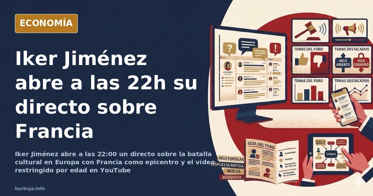 Iker Jiménez abre a las 22h directo sobre la batalla cultural