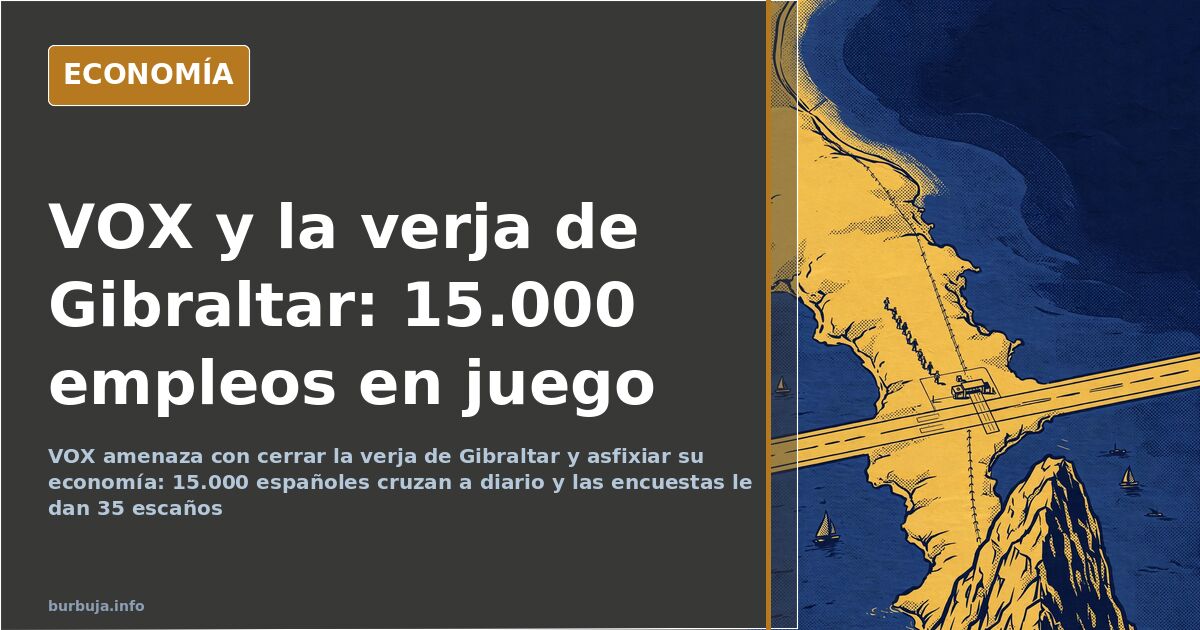 Paso fronterizo de Gibraltar junto a La Línea de la Concepción, con la pista del aeropuerto cruzando la verja y el peñón al f