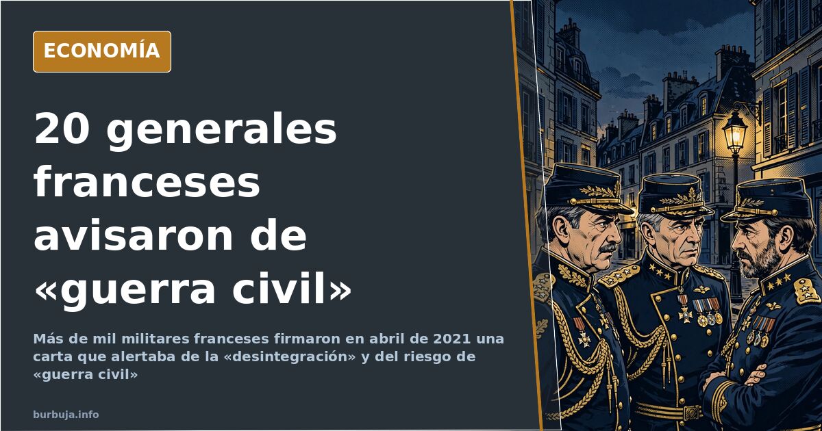 Ilustración editorial de militares retirados franceses observando una bandera tricolor frente a un edificio oficial