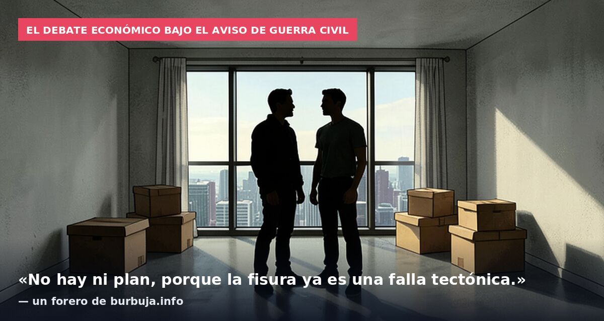 El debate económico bajo el aviso de guerra civil: «No hay ni plan, porque la fisura ya es una falla tectónica.» — un forero de burbuja.info