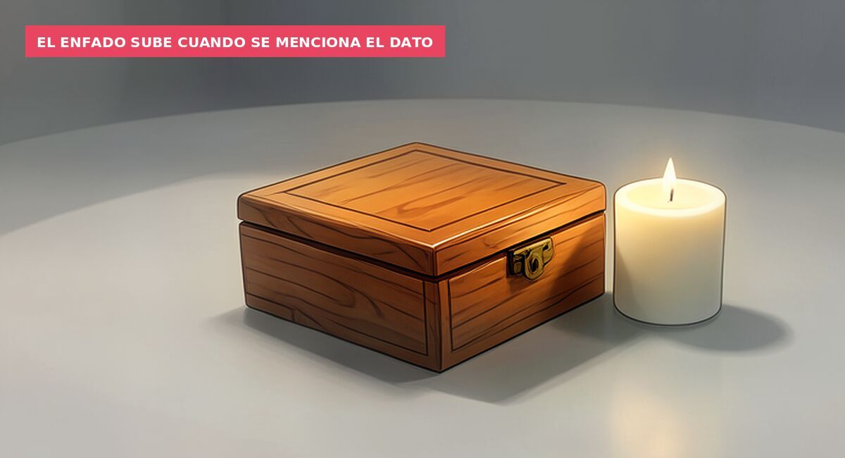 El enfado sube cuando se menciona el dato