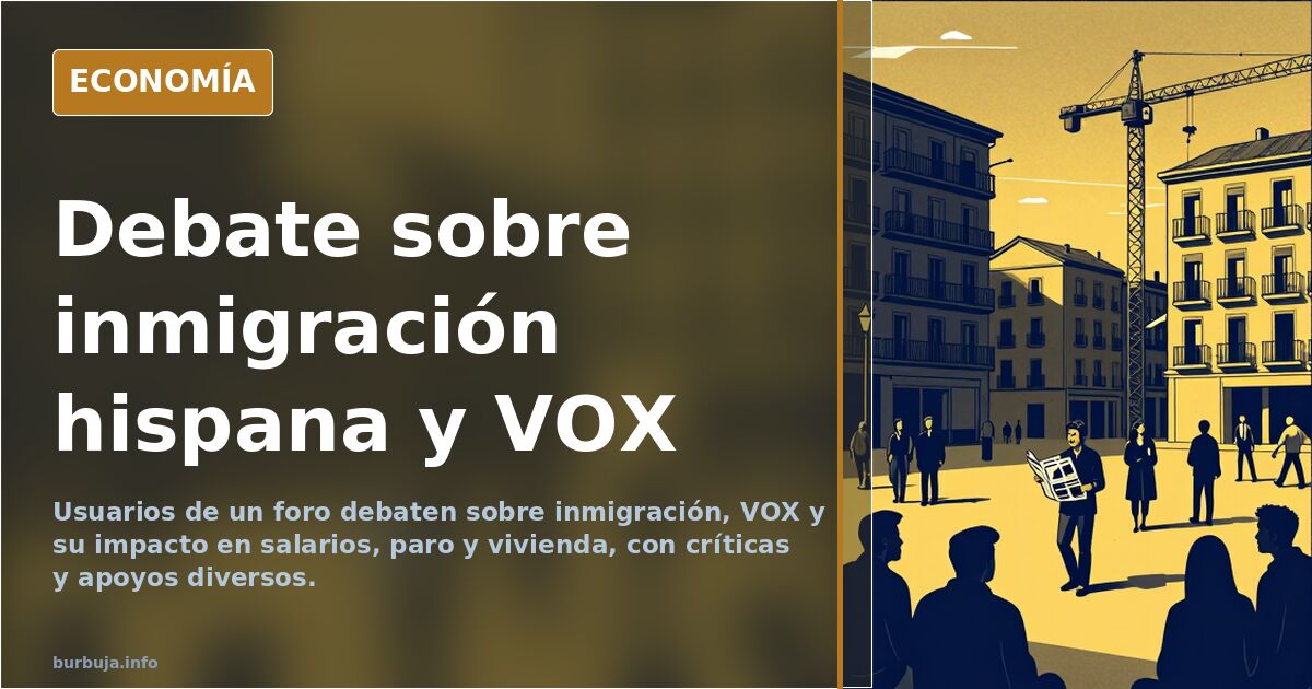 Debate en foro sobre la inmigración hispana y VOX