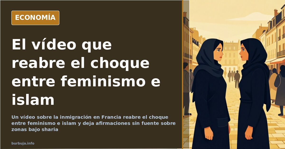 Ilustración del debate migratorio en Francia y el papel de la mujer en el espacio público