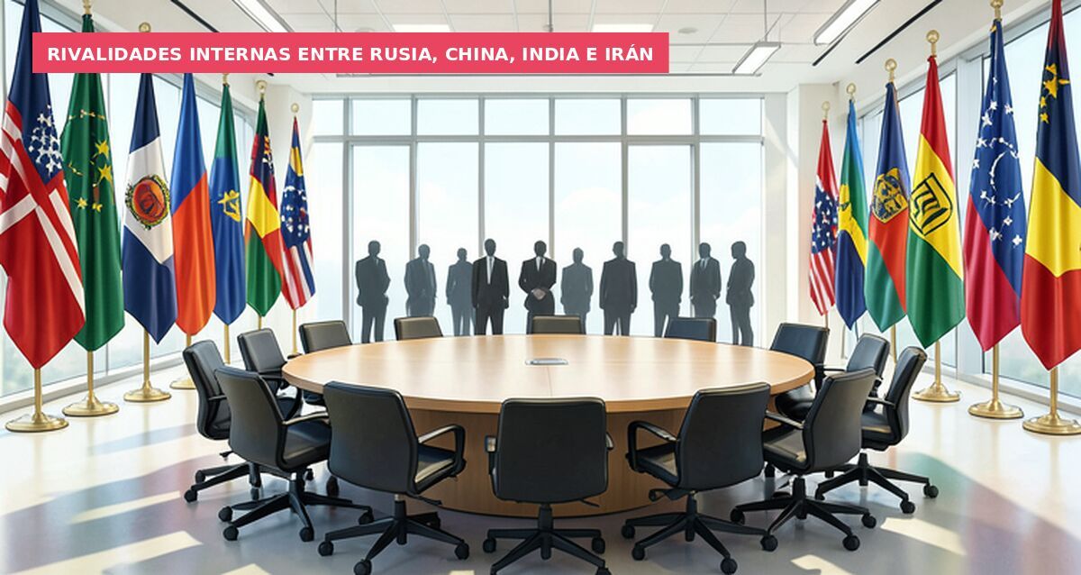 Rivalidades internas entre Rusia, China, India e Irán