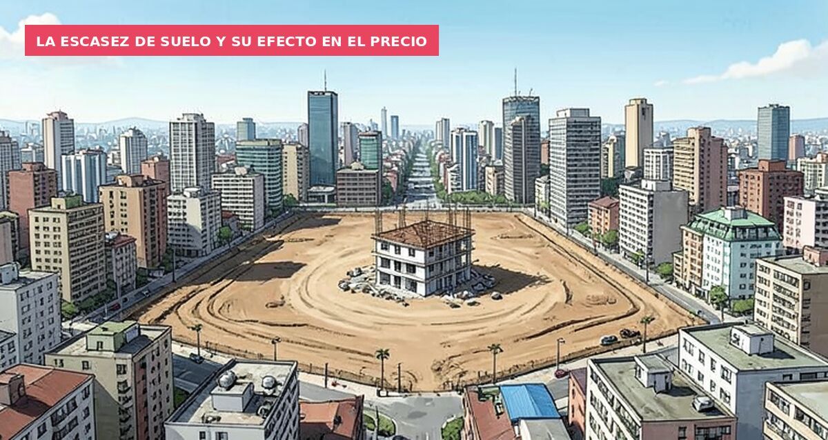 La escasez de suelo y su efecto en el precio