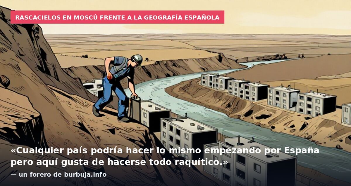 Rascacielos en Moscú frente a la geografía española: «Cualquier país podría hacer lo mismo empezando por España pero aquí gusta de hacerse todo raquítico.» — un forero de burbuja.info