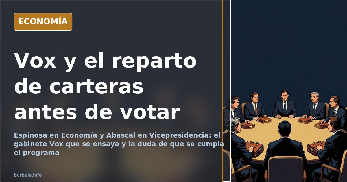 Carteras ministeriales de un hipotético gabinete de coalición sobre una mesa ante la duda de si se cumplirá el programa elect