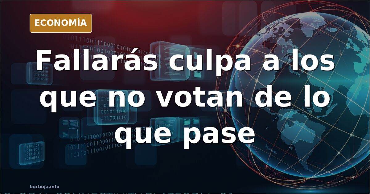 Micrófono junto a una urna electoral sobre fondo azul marino con detalles dorados, ilustración editorial