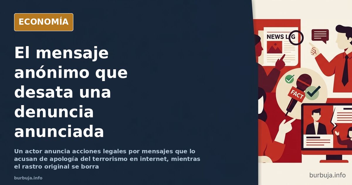 Pantalla con un enlace indexado que devuelve una página vacía, ilustración sobre las acusaciones sin prueba y el anonimato en