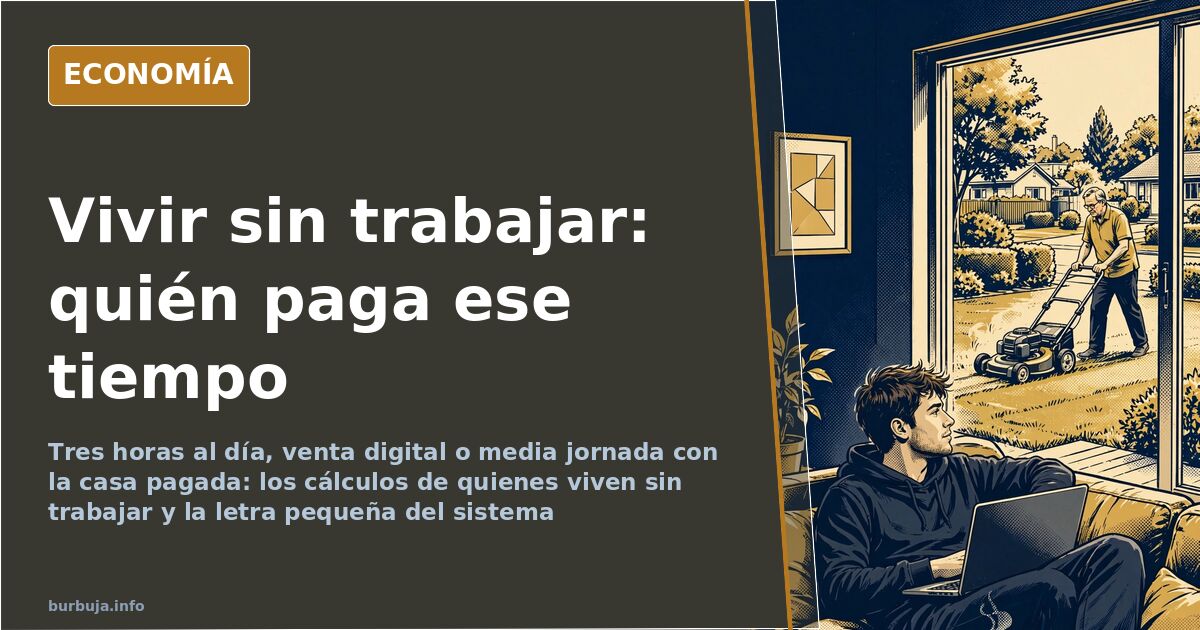 Vivir sin trabajar: tres horas al día para unos, 40 años de remo