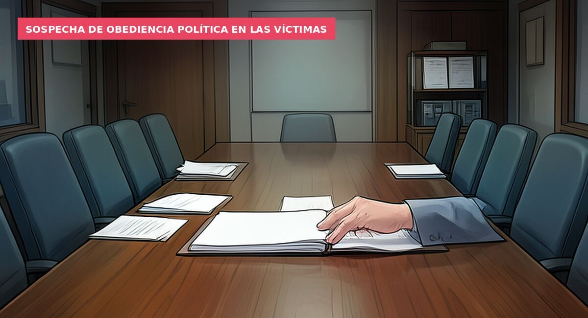 Sospecha de obediencia política en las víctimas
