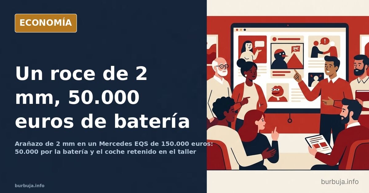 Un arañazo de 2 mm en un EQS: 50.000 euros de batería nueva