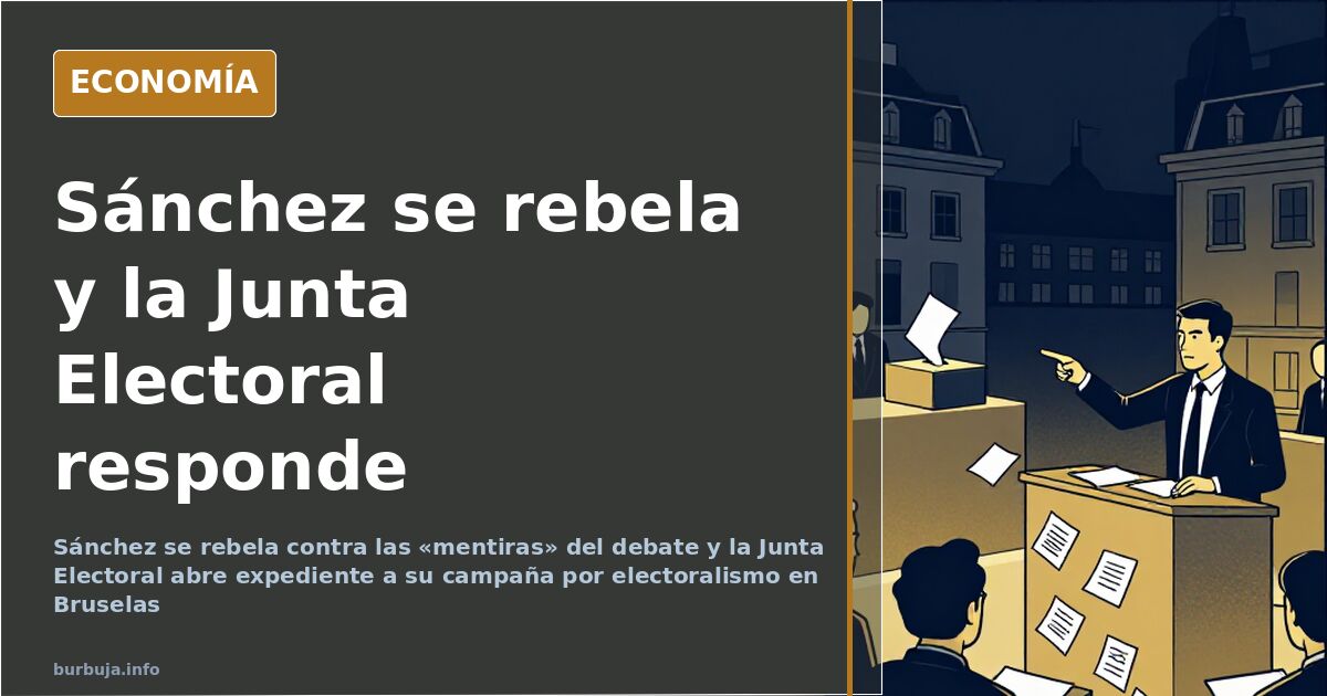 Sánchez se rebela y la Junta Electoral abre expediente