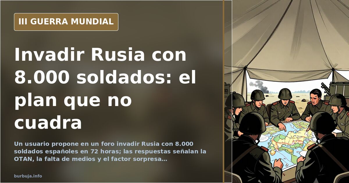 Forum Proposes Spain Invade Russia with 8,000 Troops