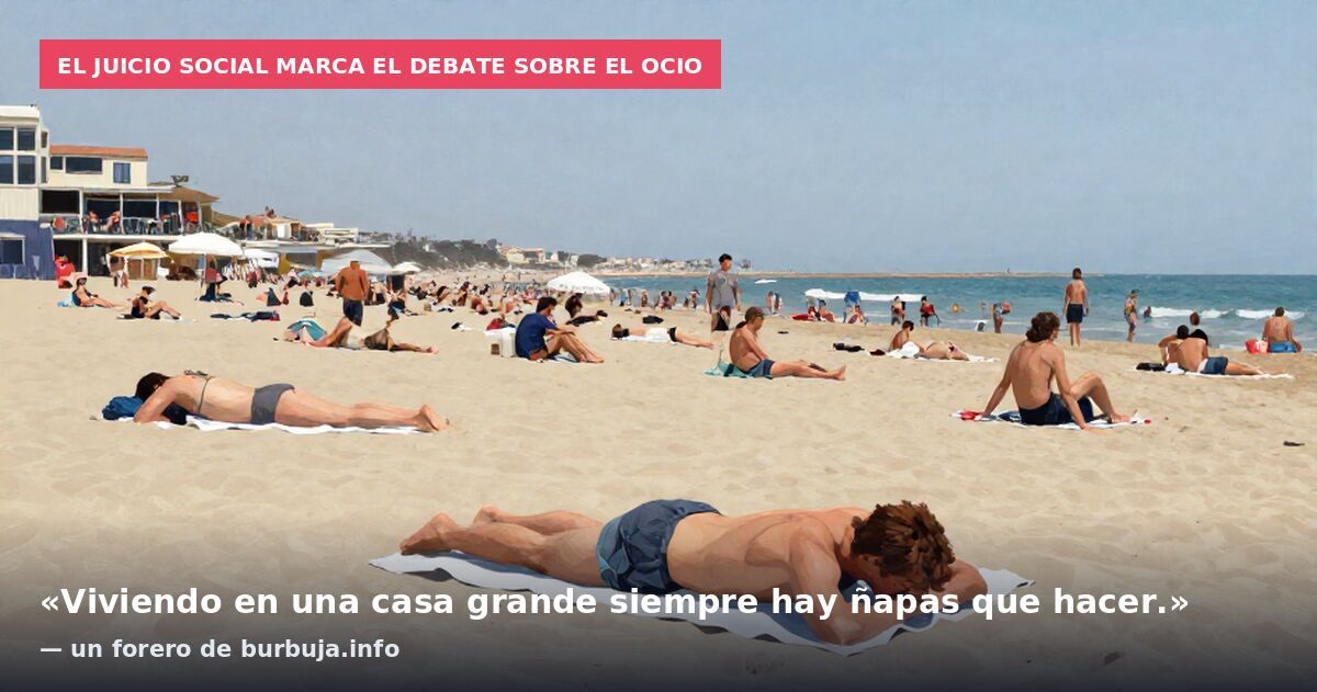 El juicio social marca el debate sobre el ocio: «Viviendo en una casa grande siempre hay ñapas que hacer.» — un forero de burbuja.info