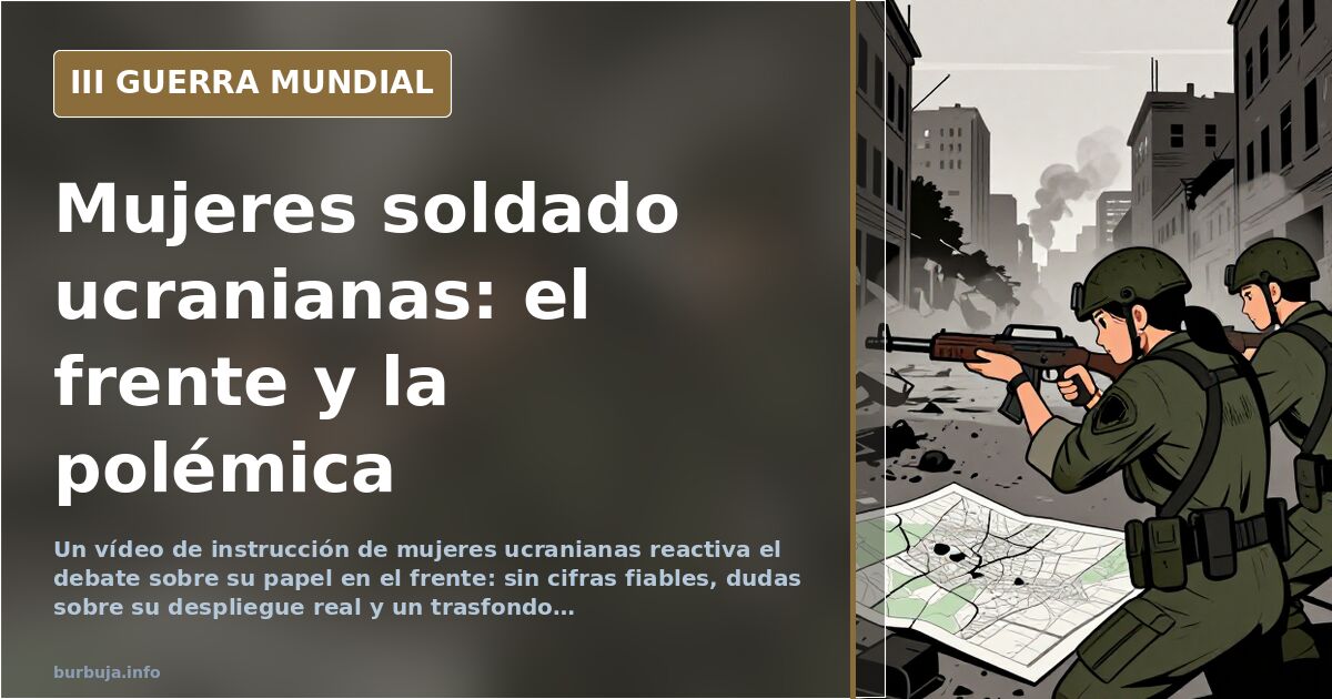 Mujeres soldado ucranianas: el frente y la polémica