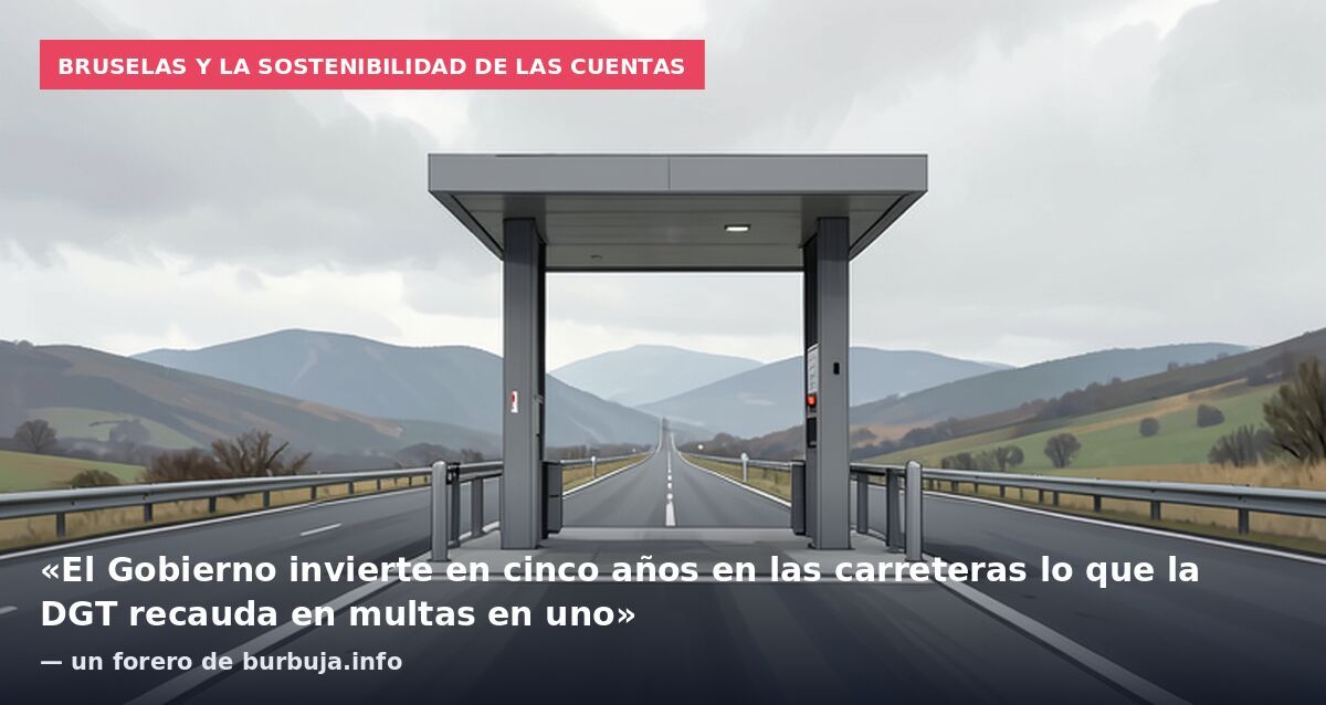 Bruselas y la sostenibilidad de las cuentas: «El Gobierno invierte en cinco años en las carreteras lo que la DGT recauda en multas en uno» — un forero de burbuja.info