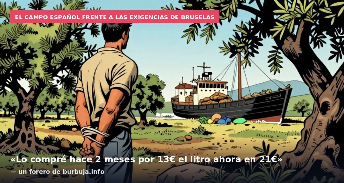 El campo español frente a las exigencias de Bruselas: «Lo compré hace 2 meses por 13€ el litro ahora en 21€» — un forero de burbuja.info