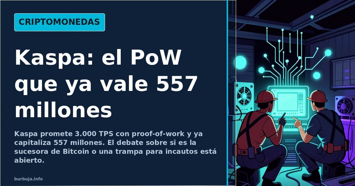 Ilustración digital de una red blockchain en forma de DAG con nodos interconectados en cian y violeta sobre fondo oscuro