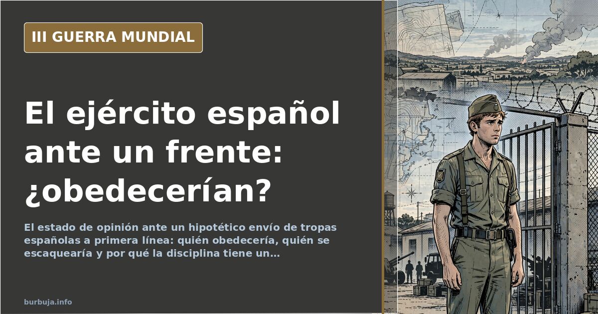 Would Spanish soldiers obey orders to fight on the front line?