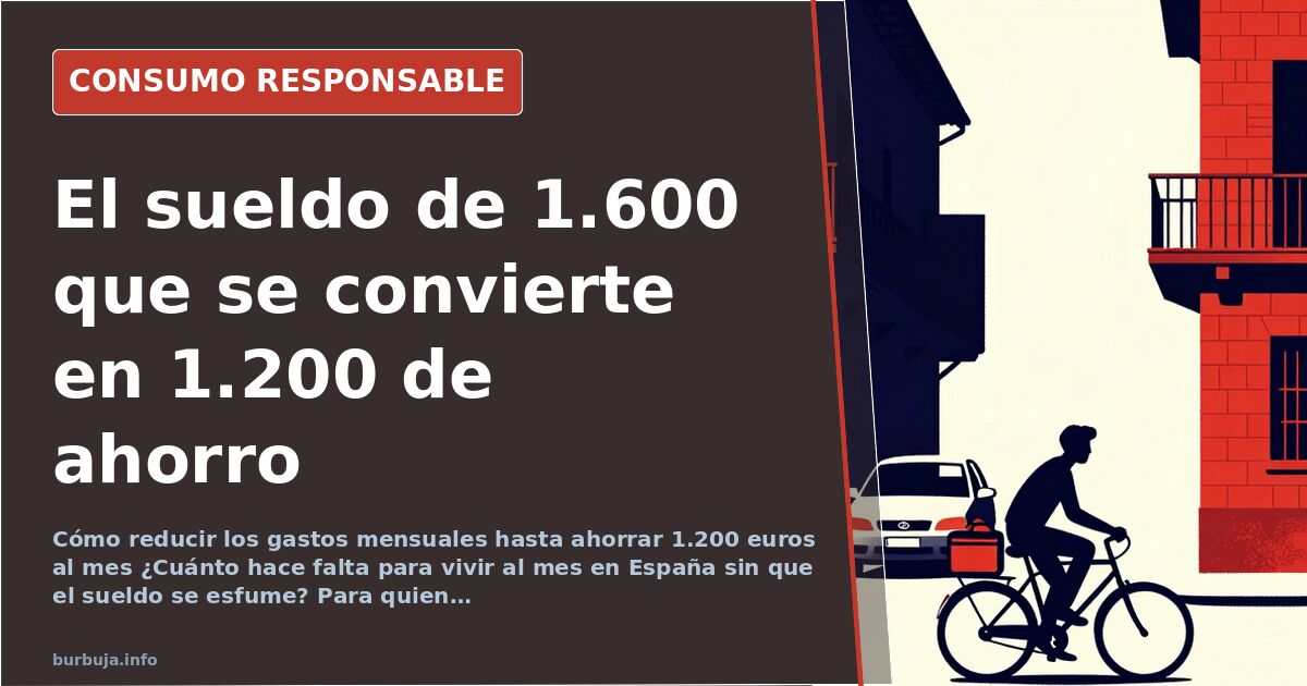 El sueldo de 1.600 que se convierte en 1.200 de ahorro