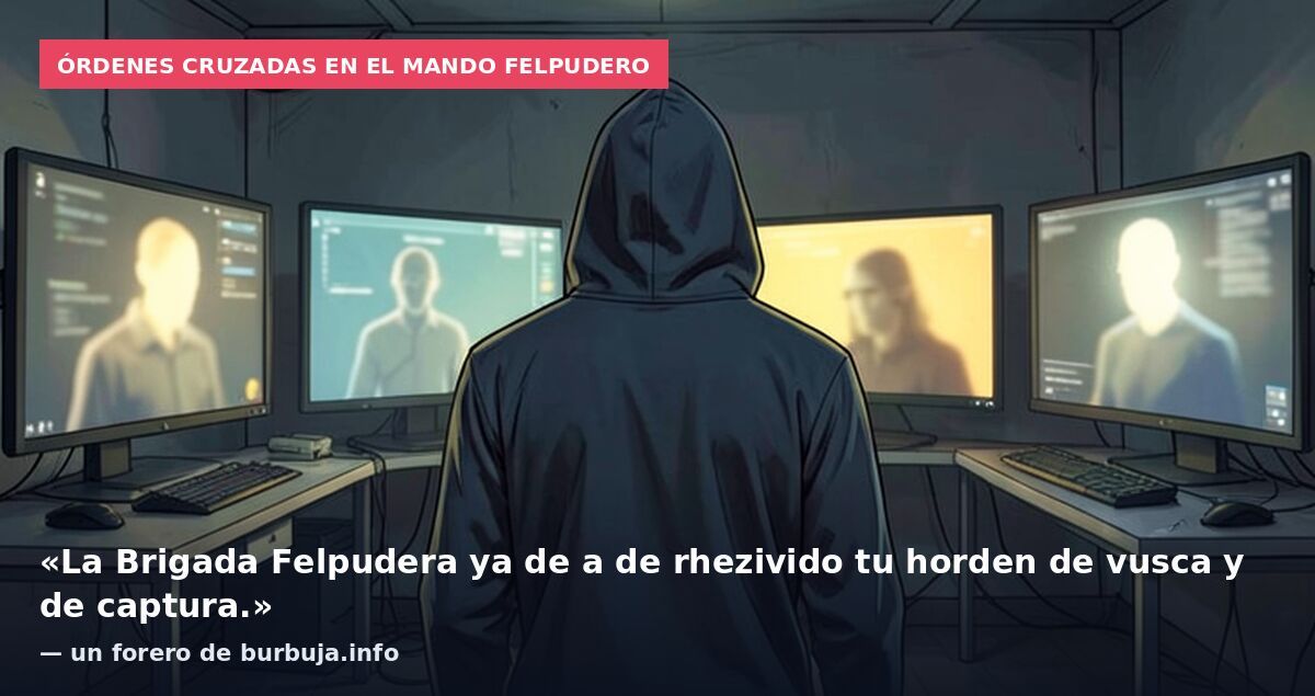 Órdenes cruzadas en el mando felpudero: «La Brigada Felpudera ya de a de rhezivido tu horden de vusca y de captura.» — un forero de burbuja.info