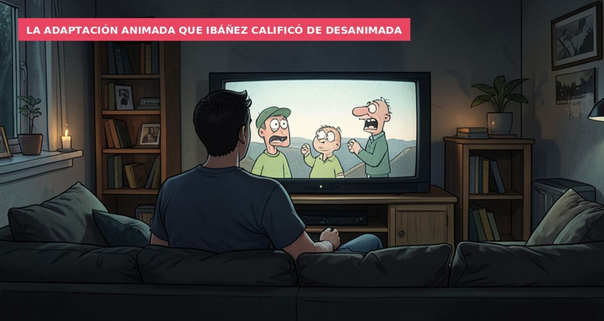 La adaptación animada que Ibáñez calificó de desanimada