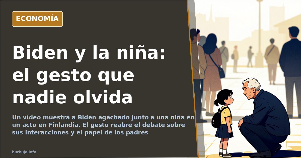 Biden y la niña en Finlandia: el vídeo reabre el debate