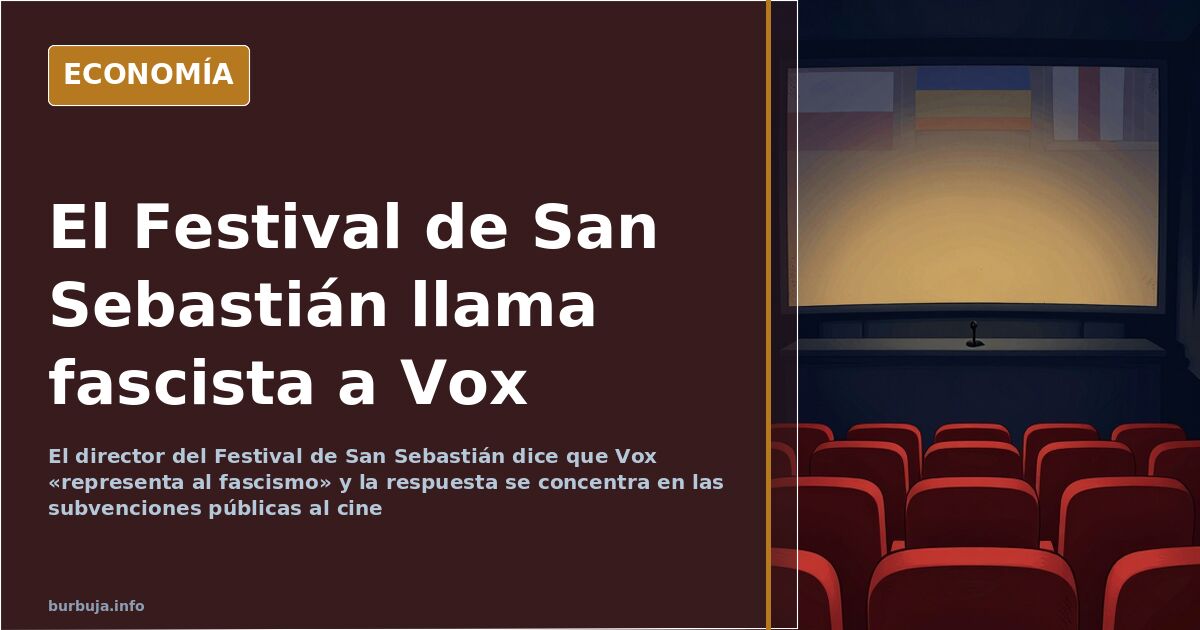 Rebordinos, director del Festival de Cine de San Sebastián, interviniendo en la presentación del cine español en Madrid