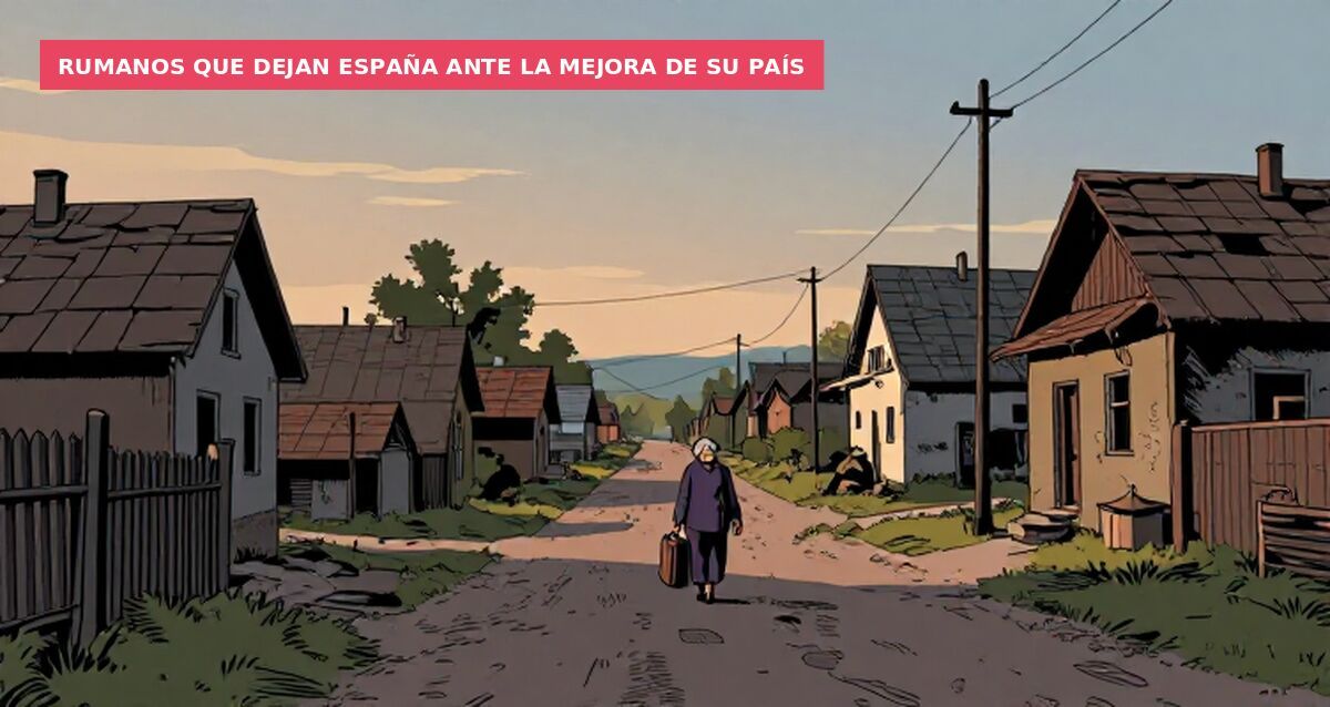 Rumanos que dejan España ante la mejora de su país