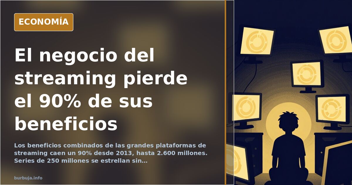 Los beneficios del streaming caen un 90% desde 2013
