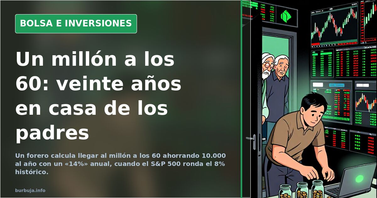 Un forero calcula un millón a los 60 con un «14%» en el S&P 500
