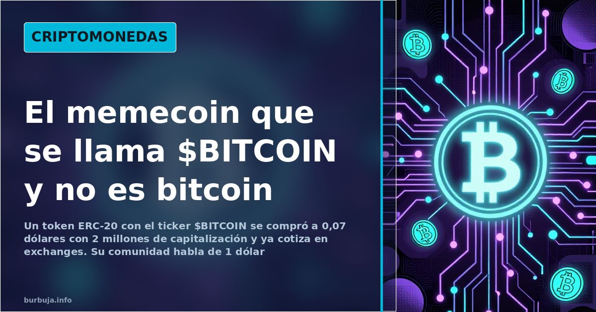 Memecoin mit Bitcoin-Ticker: Kursanstieg trotz Fake-Identität