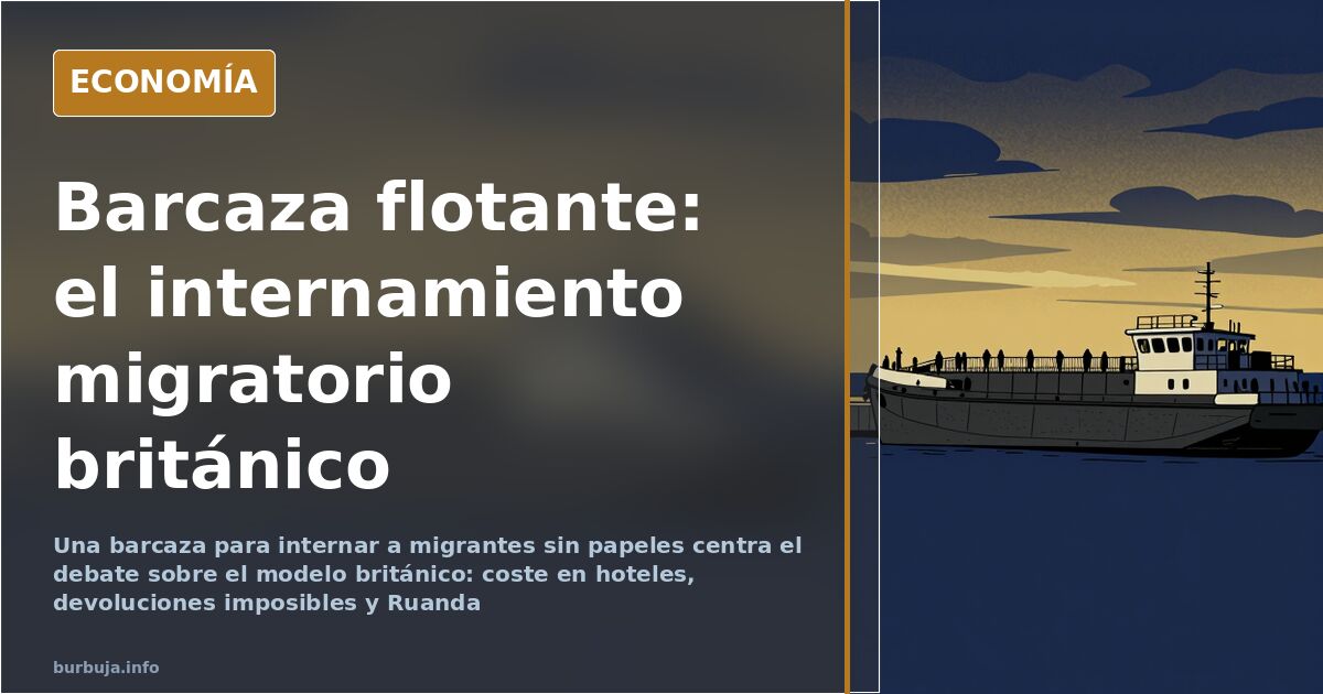 Reino Unido planea una barcaza para recluir a migrantes