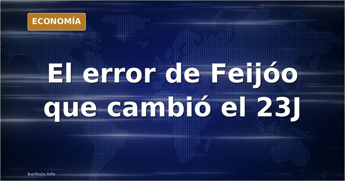 Silla vacía en un atril de debate electoral con banderas de España al fondo, ilustración editorial en azul marino y dorado