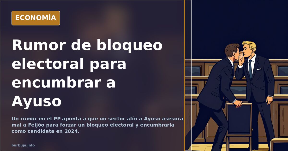 El rumor de un bloqueo electoral para encumbrar a Ayuso divide al PP