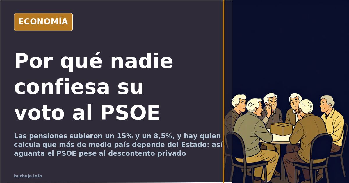 Quién sostiene a Pedro Sánchez: pensionistas y nómina pública