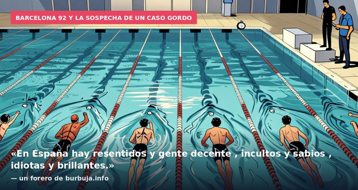 Barcelona 92 y la sospecha de un caso gordo: «En España hay resentidos y gente decente , incultos y sabios , idiotas y brillantes.» — un forero de burbuja.info